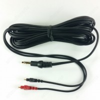 Headphones Cable 3m 3.5mm jack gold for Sennheiser HD-265-454-500-525-535-545-565-580-600