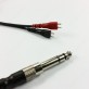 Headphone cable with 3.5mm jack plug/6.35mm jack adapter for Sennheiser HD430