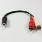 Adapter cable 3.5mm jack to double RCA for Sennheiser RS30 RS85 RS4200 RS4200 II