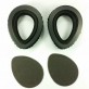 Black velour Earpads-foam disc (1 pair) for Sennheiser HD500A HD570 HD575 HD590