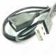 USB Extended Cable for Pioneer AVHX-1500DVD AVHX-1600DVD AVHX-2500BT DEH-X7500HD