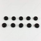 538245 Silicone Ear tips large (5 pairs)-Black/Red for Sennheiser CX980 CX980i