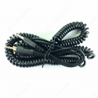 Coiled Cable with 3.5mm to 3.5mm stereo jack plug (3m) for Sennheiser HD215