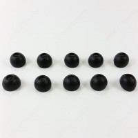 Silicone ear tips medium 5 pairs Black / White for Sennheiser CX980 CX980i