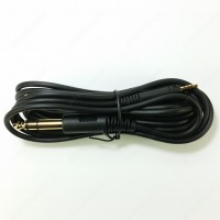 Straight connecting cable (3m) with 2.5mm to 6.35mm jack plug for Sennheiser HD518 HD558