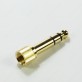 Gold-plated Jack Adapter 3.5mm screw-on to 6.35mm for Sennheiser HD205 HD415 HD435
